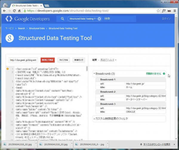 結果に「問題なし」と表示されればOK