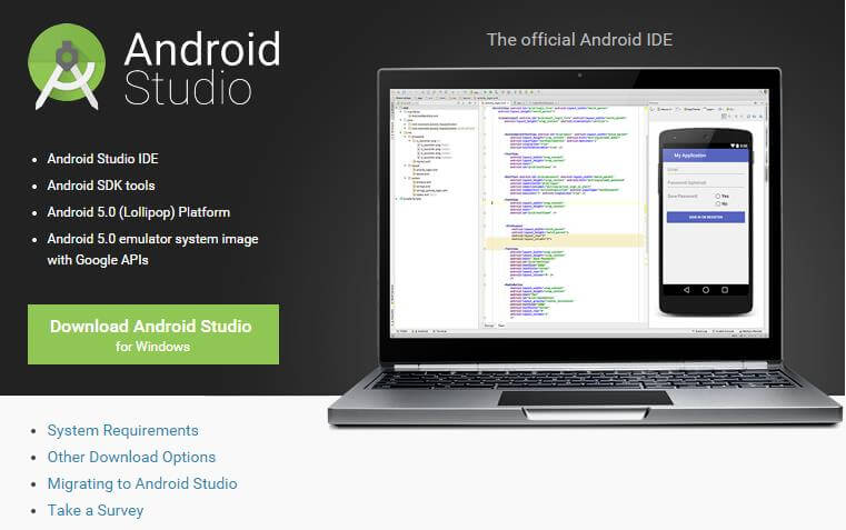 Android:フリーのGoogle純正Androidアプリの統合開発環境「Android Studio」のWindows版インストール方法